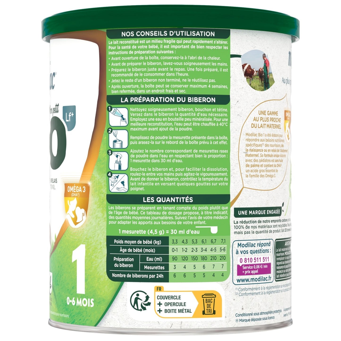 MODILAC Organic Powdered Baby Milk from Birth