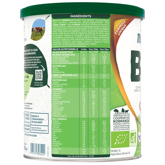 Lait Bébé en Poudre 2ème Âge Bio MODILAC