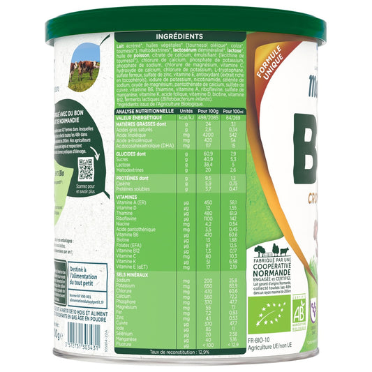 Lait Bébé en Poudre Croissance Bio MODILAC