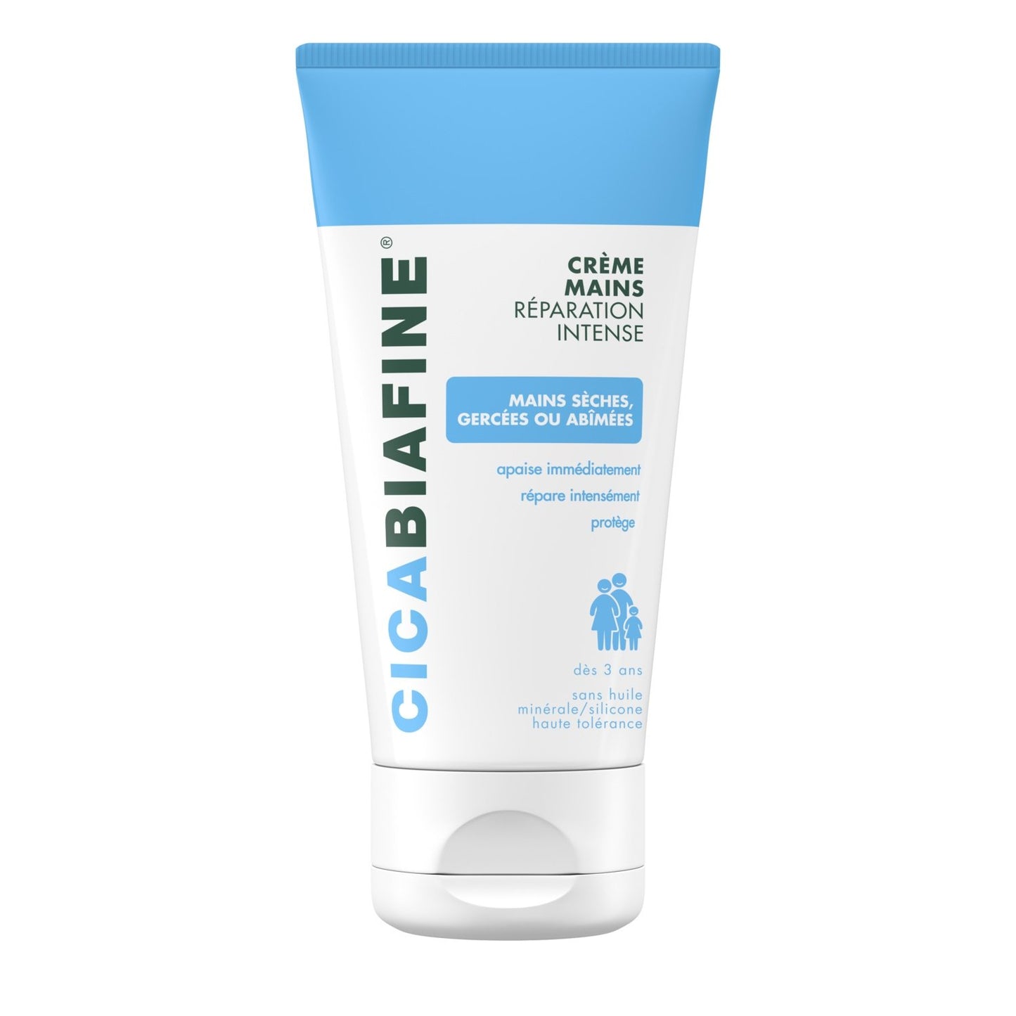 Crème Mains Sèches Gercées Ou Abîmées Répare et Protège CICABIAFINE le tube de 75ml