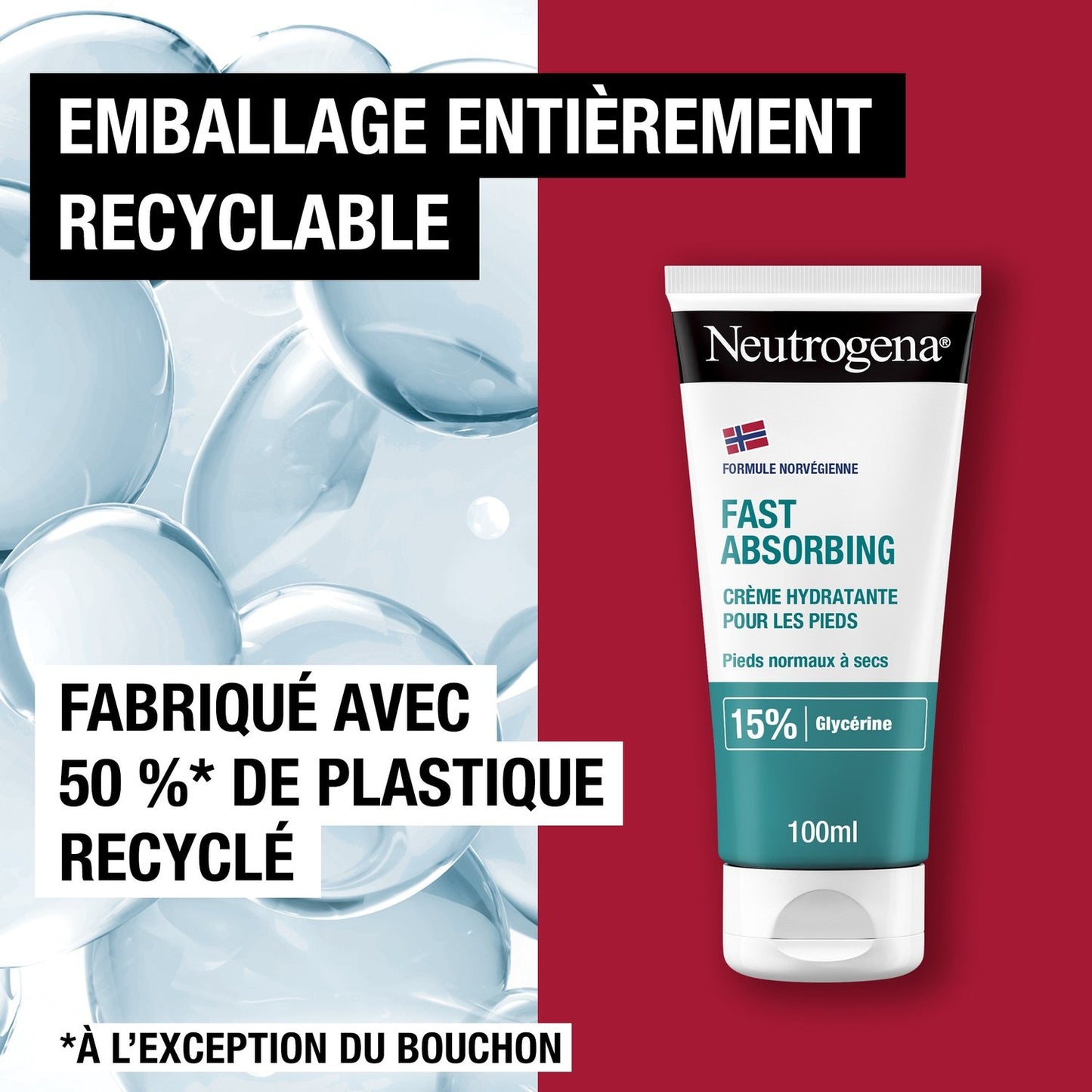 Crème Pieds Absorption Express Légère Formule Norvégienne NEUTROGENA