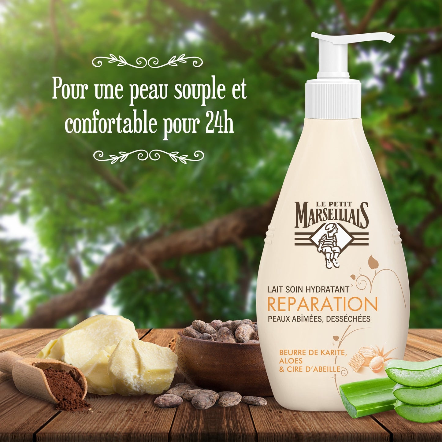 LE PETIT MARSEILLAIS Shea/Aloe/Beeswax Moisturizing Milk