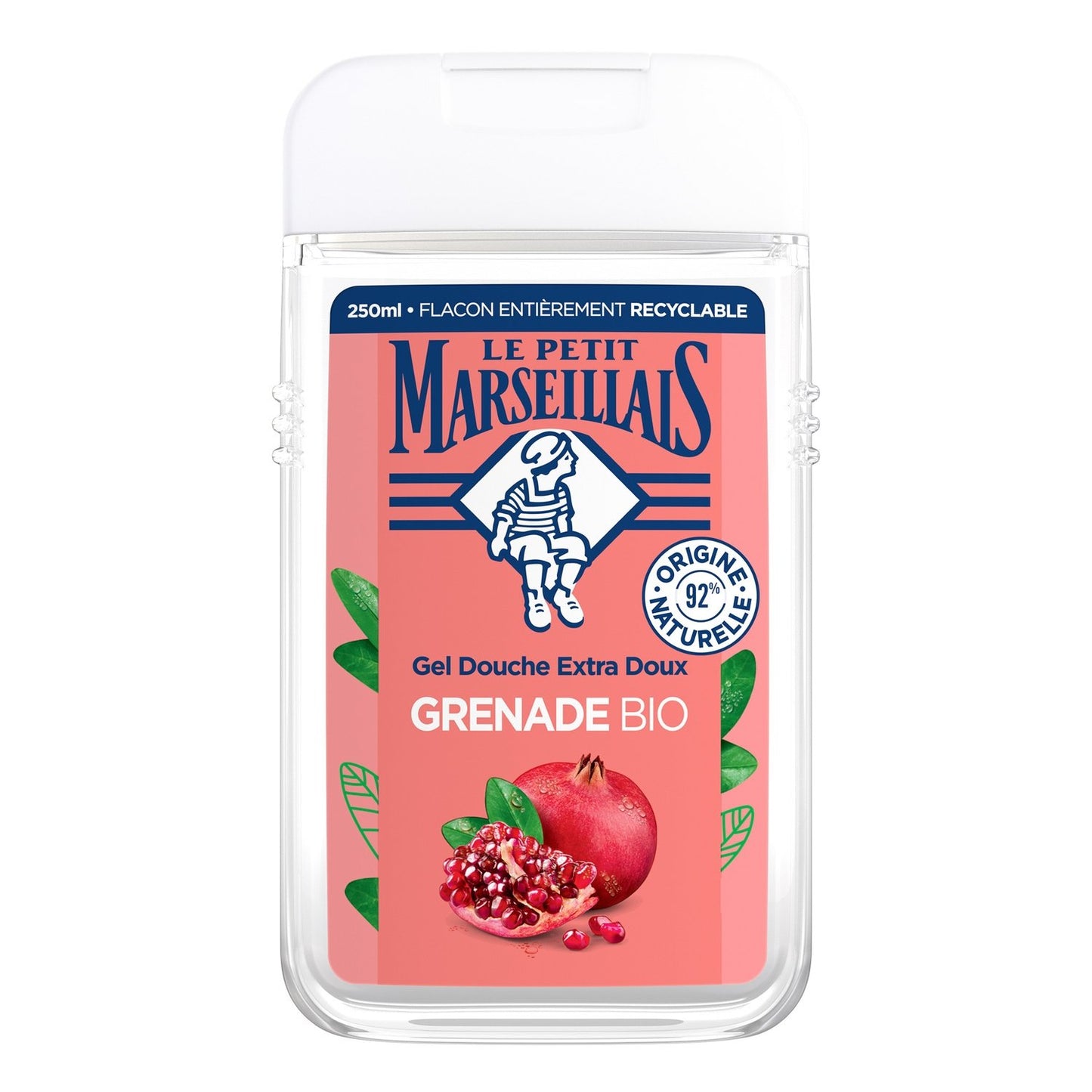 Gel douche Extra Doux Grenade Bio LE PETIT MARSEILLAIS le flacon de 250mL