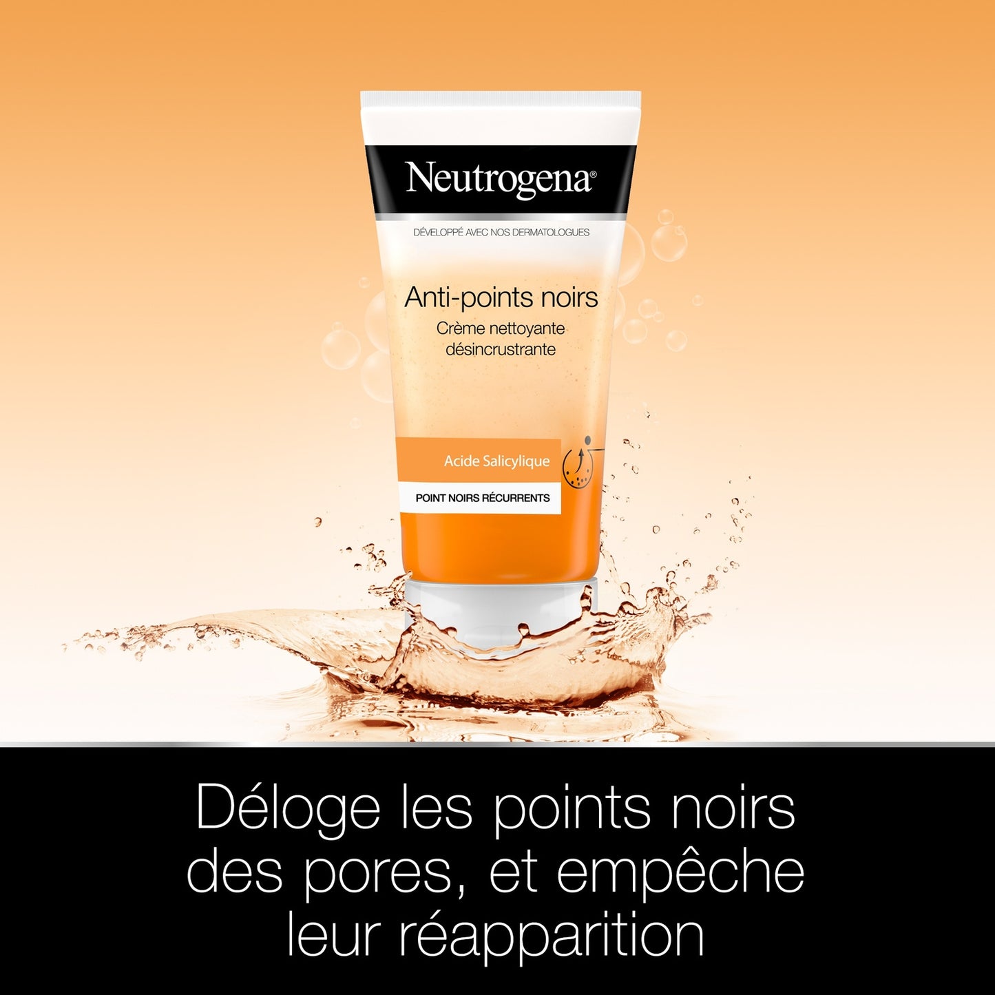 Crème Nettoyant Visage Visibly Clear Désincrustante Points Noirs NEUTROGENA