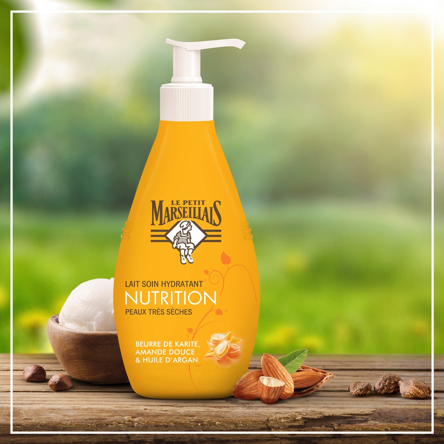Moisturizing Lotion with Shea Butter, Sweet Almond & Argan Oil for Very Dry Skin LE PETIT MARSEILLAIS