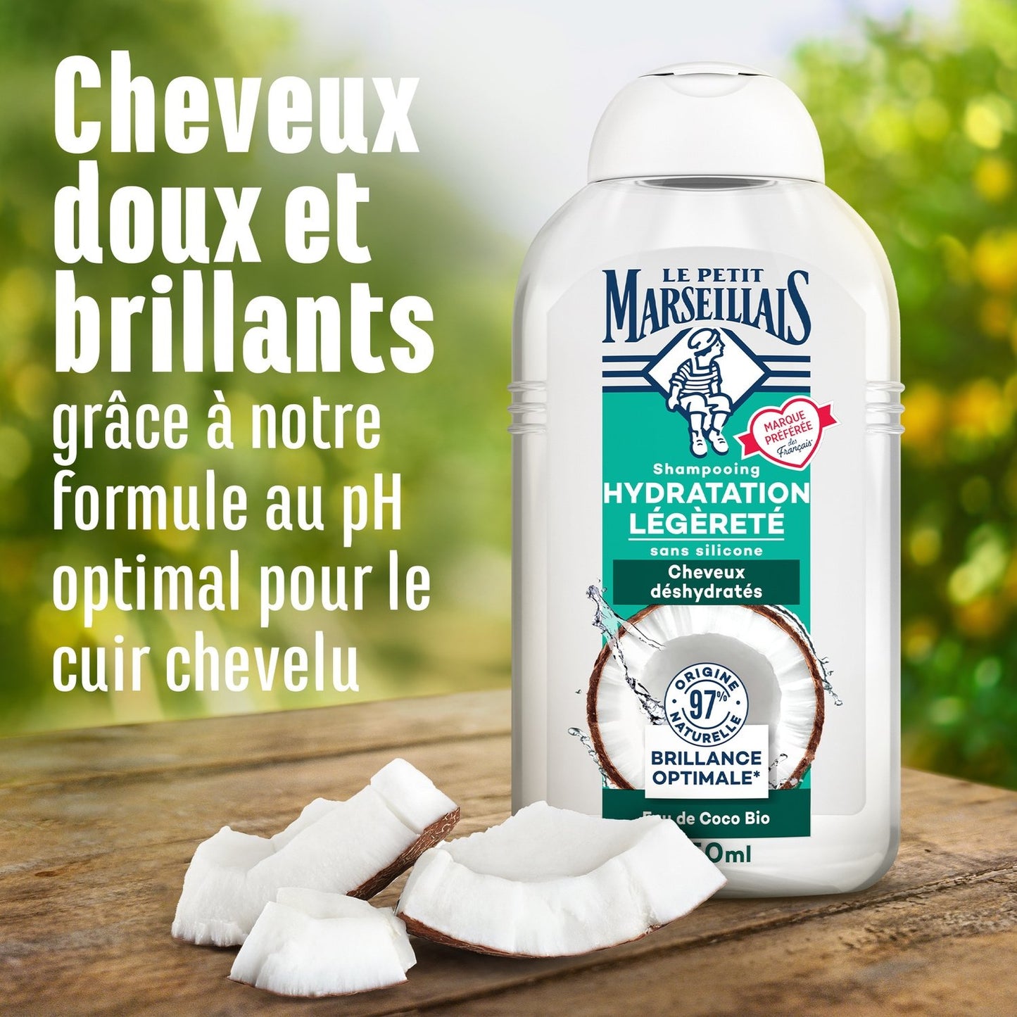 Shampoing Infusion Calendula et Eau de Coco LE PETIT MARSEILLAIS