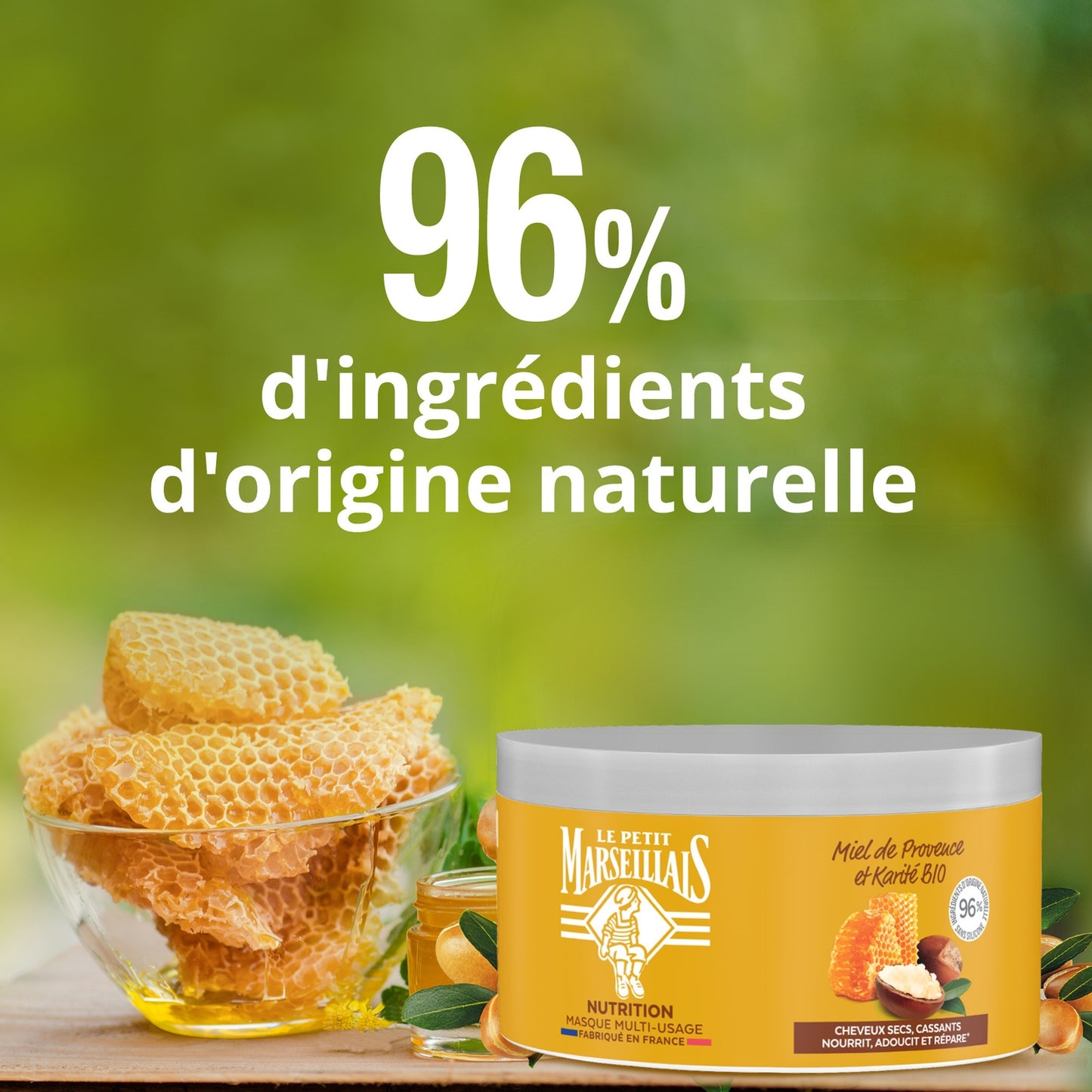 Masque Cheveux Nutrition Karité Miel de Provence LE PETIT MARSEILLAIS