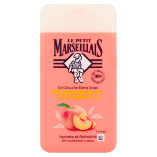 Organic White Peach and Nectarine Shower Gel LE PETIT MARSEILLAIS