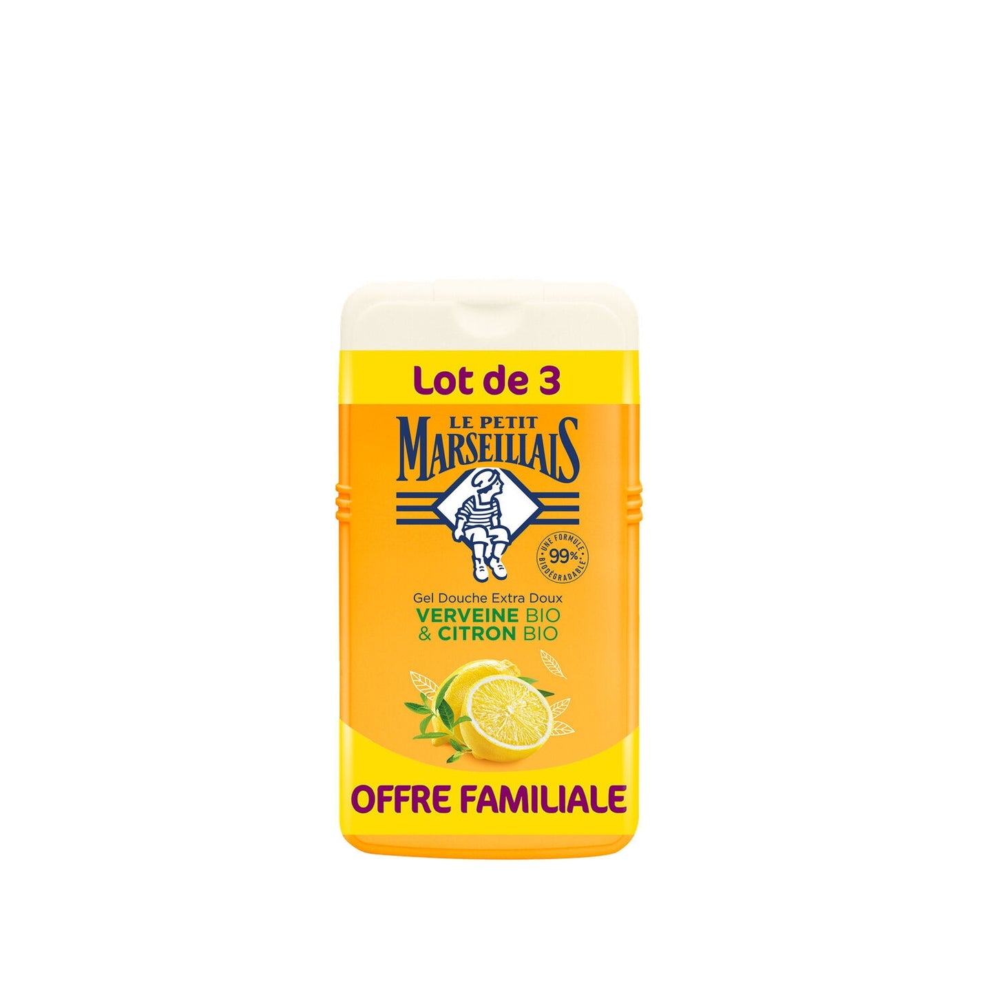 Sanftes Duschgel mit Bio-Eisenkraut und Zitrone LE PETIT MARSEILLAIS
