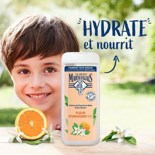 Pflegendes Feuchtigkeitsduschgel mit Bio-Orangenblüte LE PETIT MARSEILLAIS