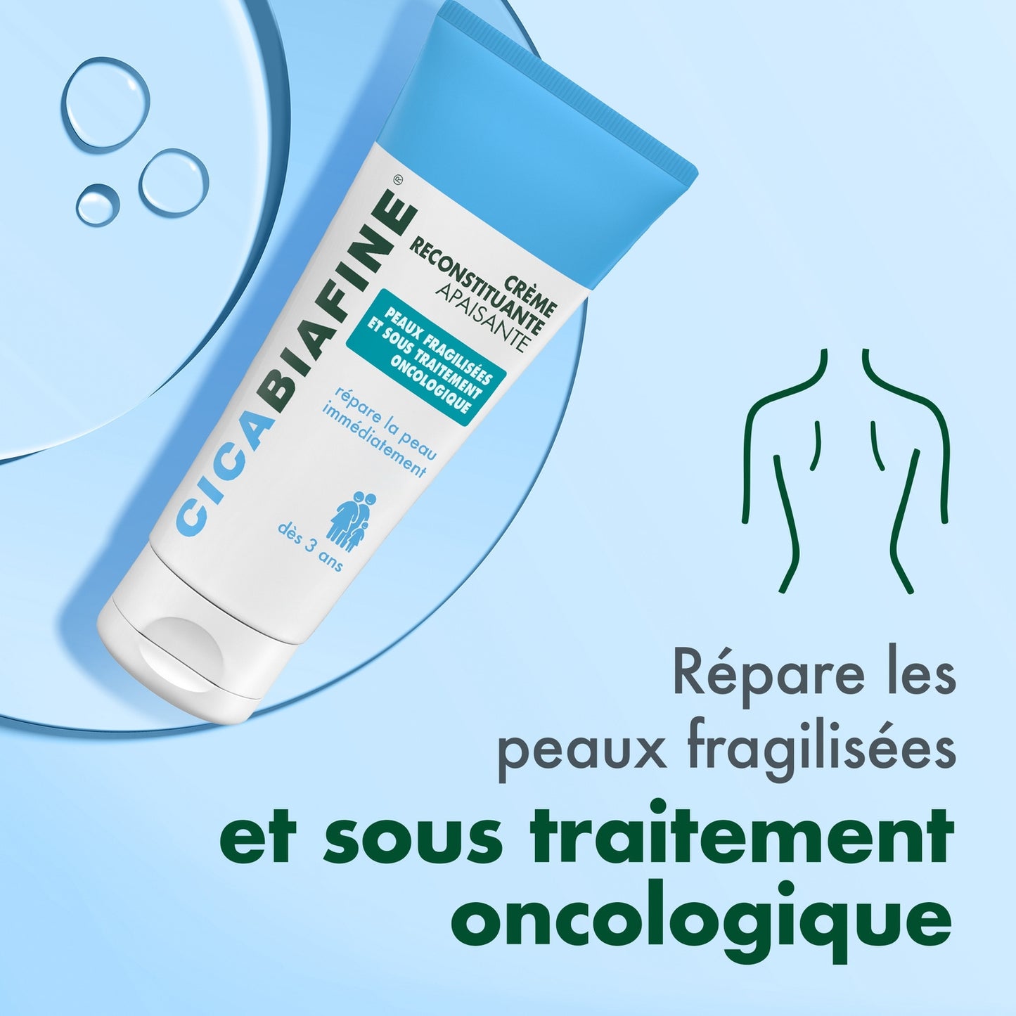 Onco CICABIAFINE Soothing Replenishing Body Cream for Fragile and Dry Skin