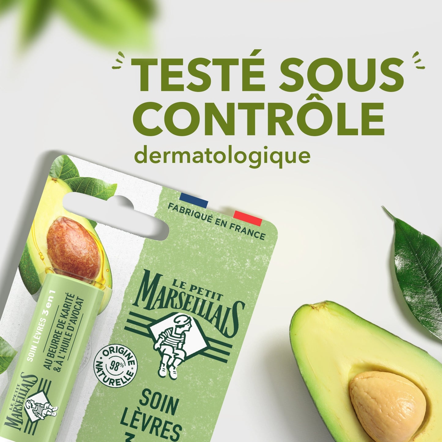 Lip Care Protects Nourishes Repairs with Shea Butter & Avocado Oil LE PETIT MARSEILLAIS
