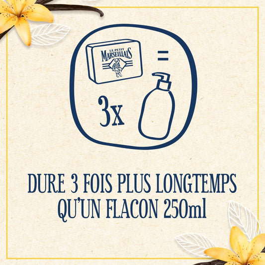 Savon Solide Mains et Corps Extra Doux Vanille LE PETIT MARSEILLAIS