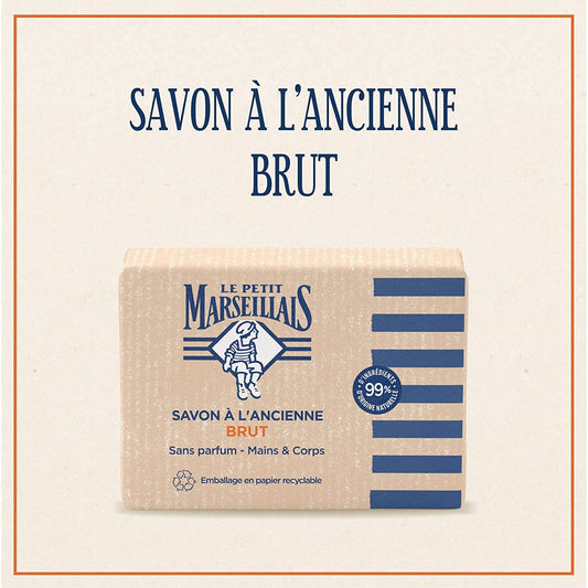 Savon Solide Mains et Corps Tradition Sans Parfum LE PETIT MARSEILLAIS