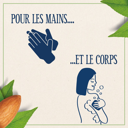 Savon Solide Mains Corps Soin Surgras Huile d'Amande Douce LE PETIT MARSEILLAIS