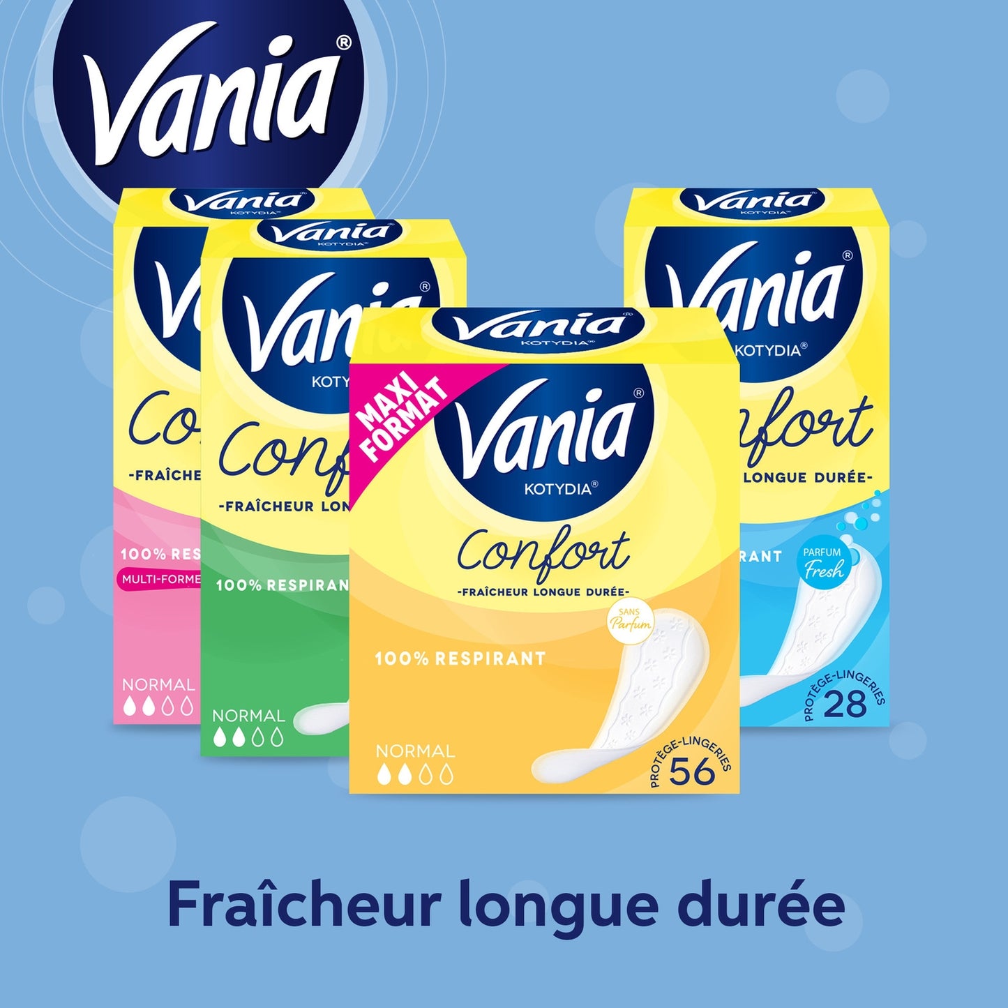 VANIA Comfort Multi-Shape Breathable Normal Panty Liner