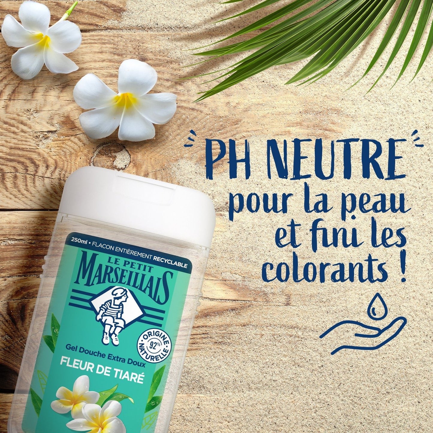 Tiare Flower Feuchtigkeitsspendendes Duschgel LE PETIT MARSEILLAIS