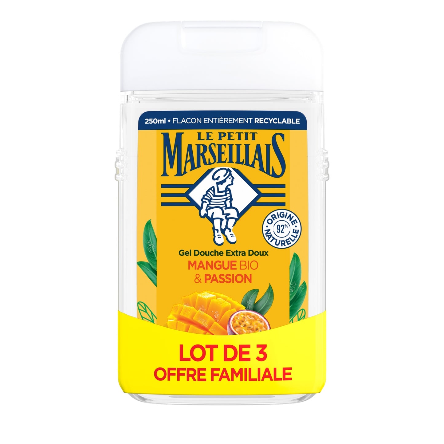 Extra Gentle Shower Gel Organic Mango & Passion LE PETIT MARSEILLAIS