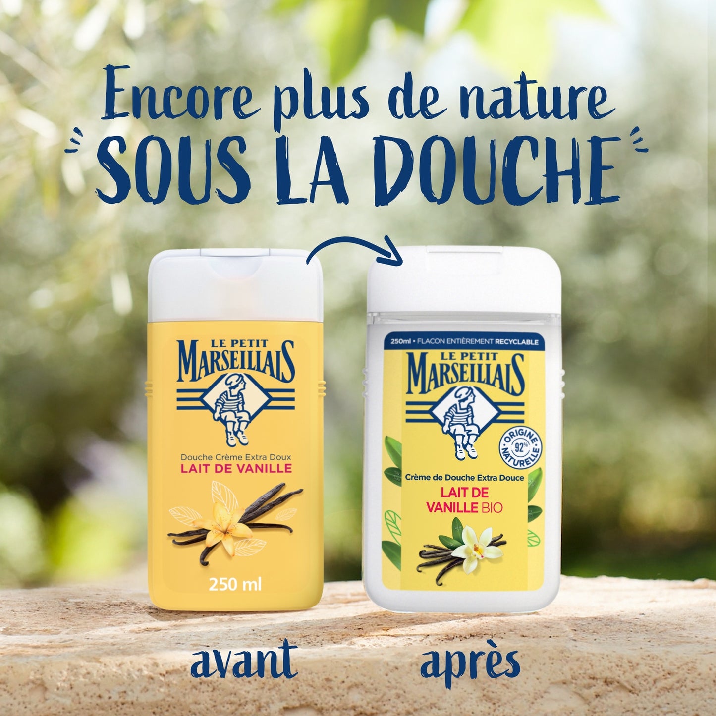 Feuchtigkeitsspendendes und pflegendes Duschgel Bio-Vanillemilch LE PETIT MARSEILLAIS