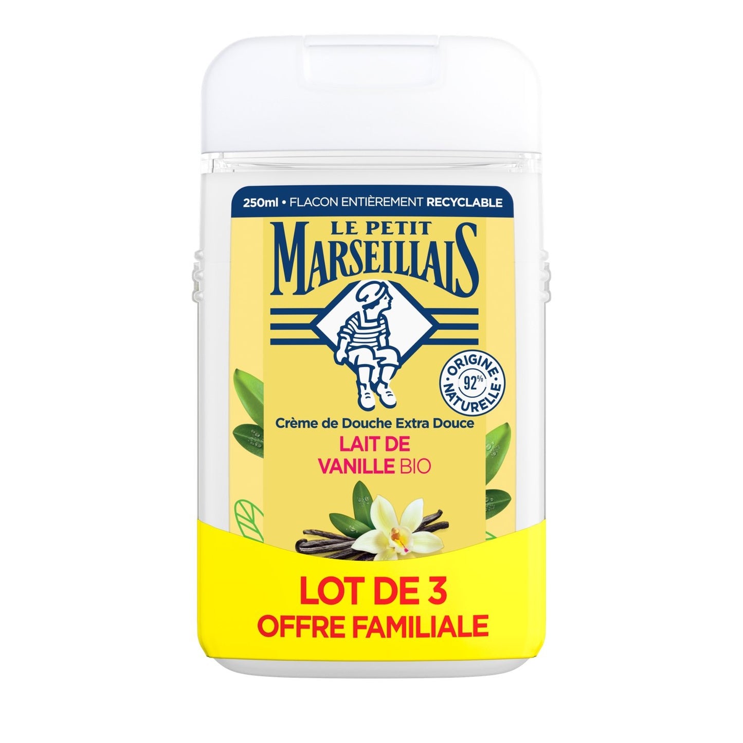 Extra Gentle Shower Gel with Organic Vanilla Milk LE PETIT MARSEILLAIS