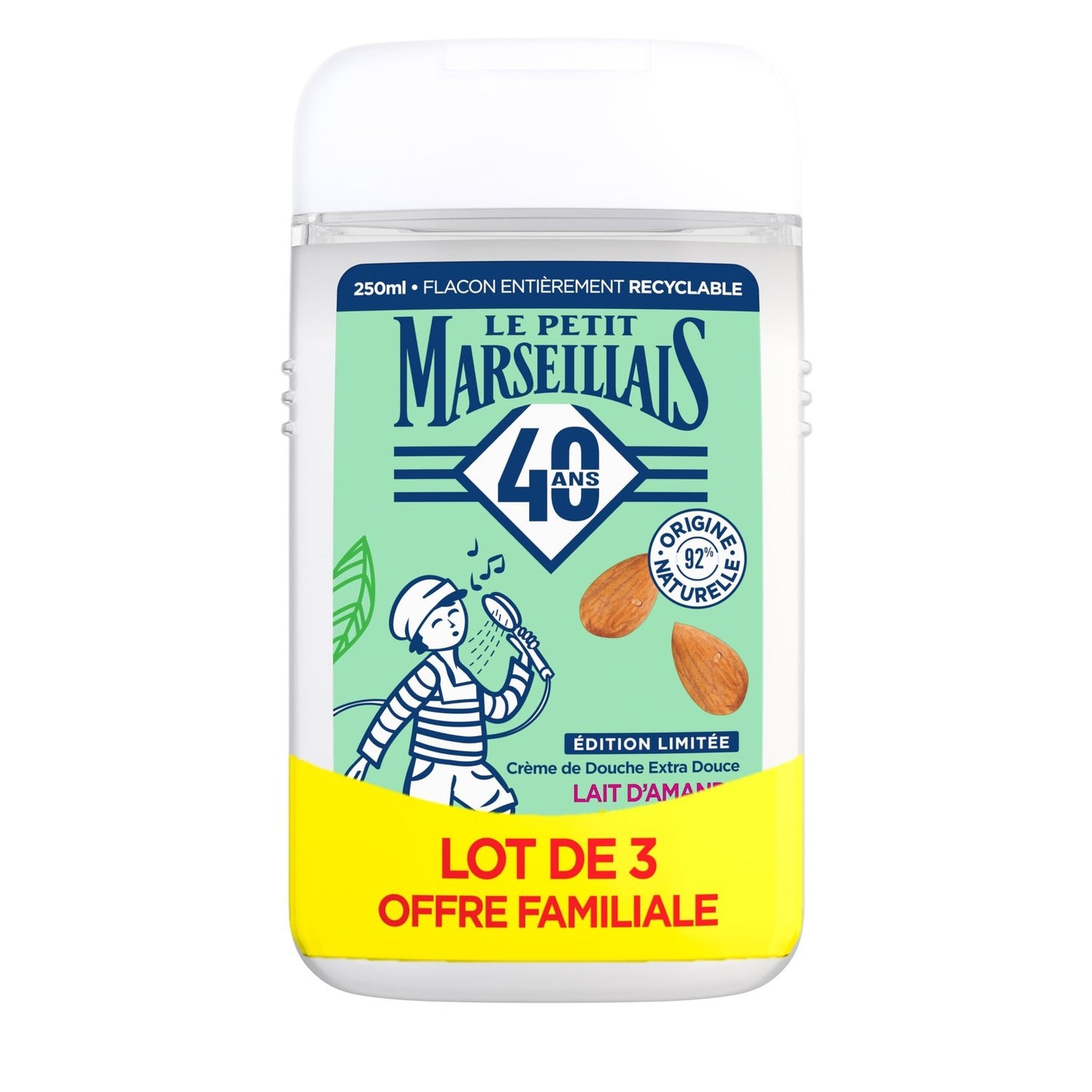 Extra Gentle Shower Gel with Organic Sweet Almond Milk LE PETIT MARSEILLAIS
