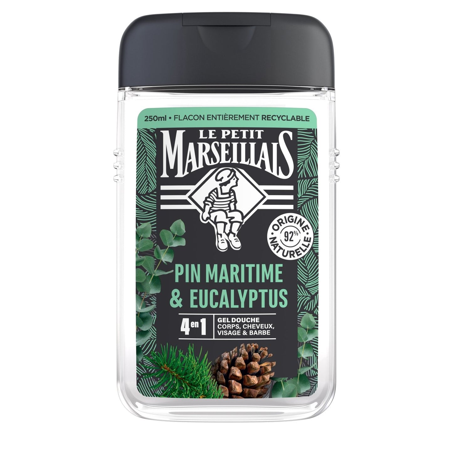 4 in 1 Refreshing Shower Gel Maritime Pine & Eucalyptus LE PETIT MARSEILLAIS