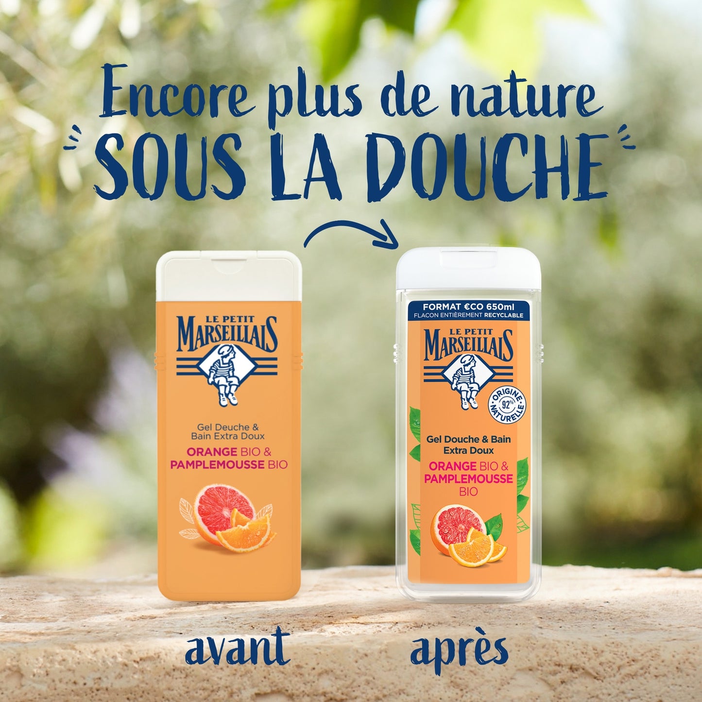 Erfrischendes Feuchtigkeitsduschgel mit Bio-Orange und Grapefruit LE PETIT MARSEILLAIS