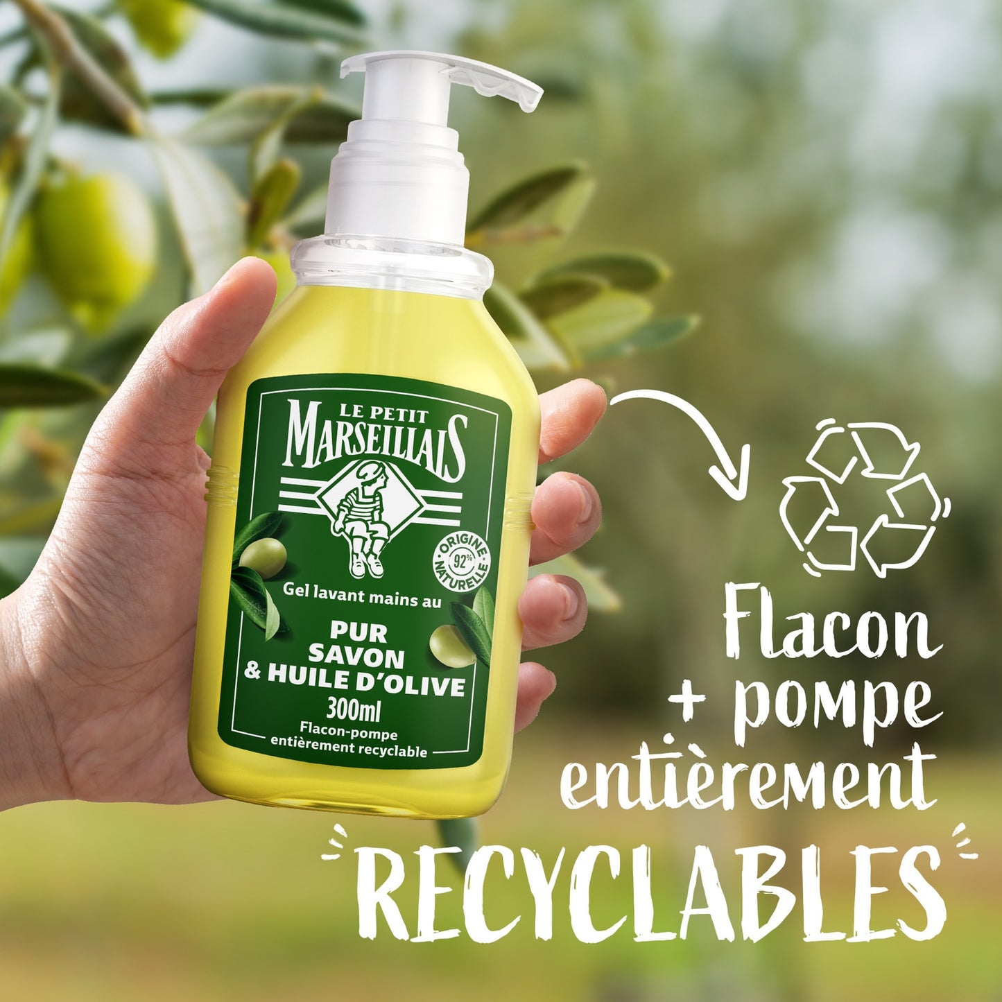 Savon Liquide Recharge Mains Pur Savon et Huile d'Olive LE PETIT MARSEILLAIS