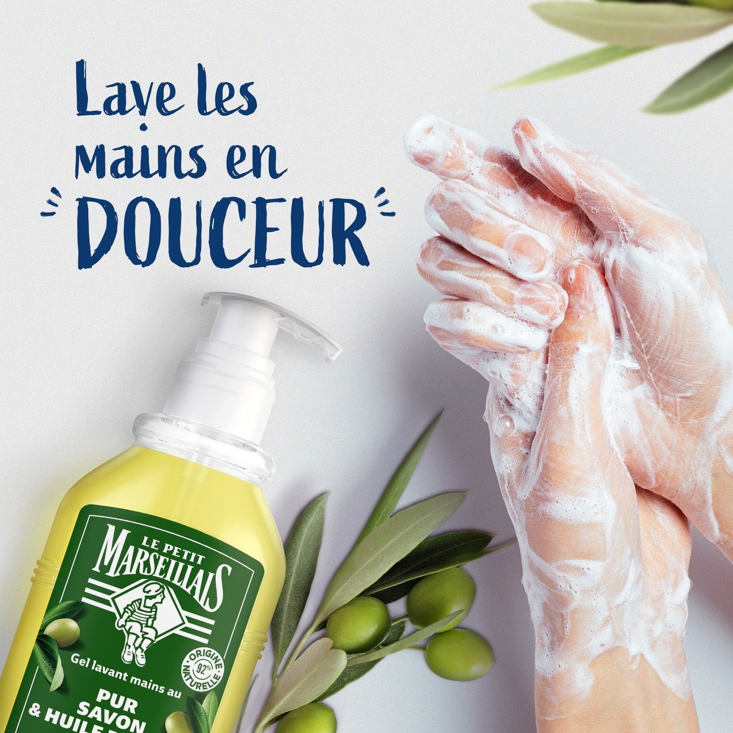 Savon Liquide Recharge Mains Pur Savon et Huile d'Olive LE PETIT MARSEILLAIS
