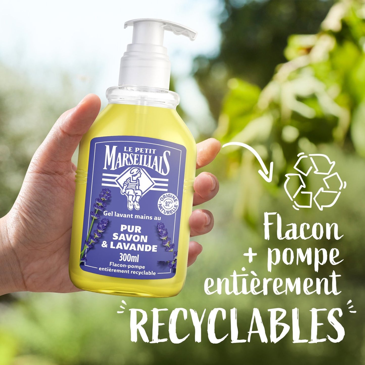 Savon Liquide Recharge Mains Pur Savon et Lavande LE PETIT MARSEILLAIS