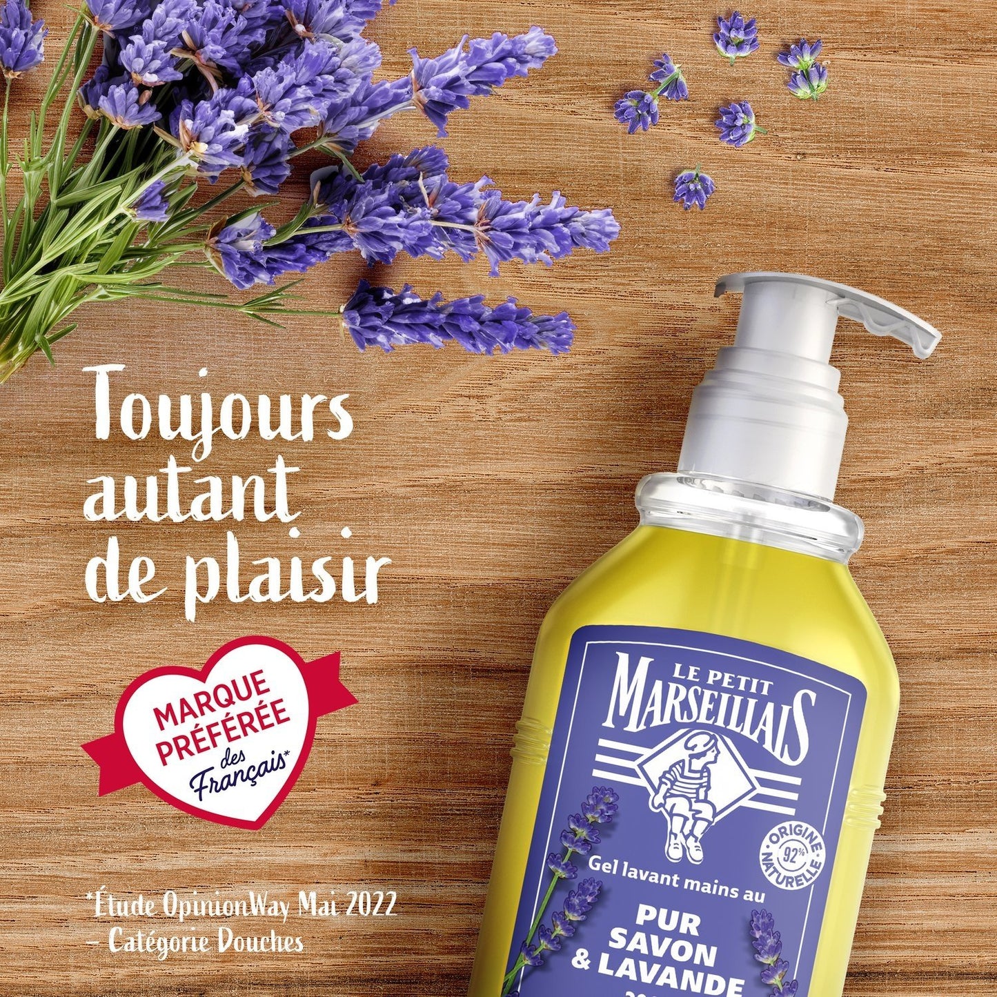 Savon Liquide Recharge Mains Pur Savon et Lavande LE PETIT MARSEILLAIS