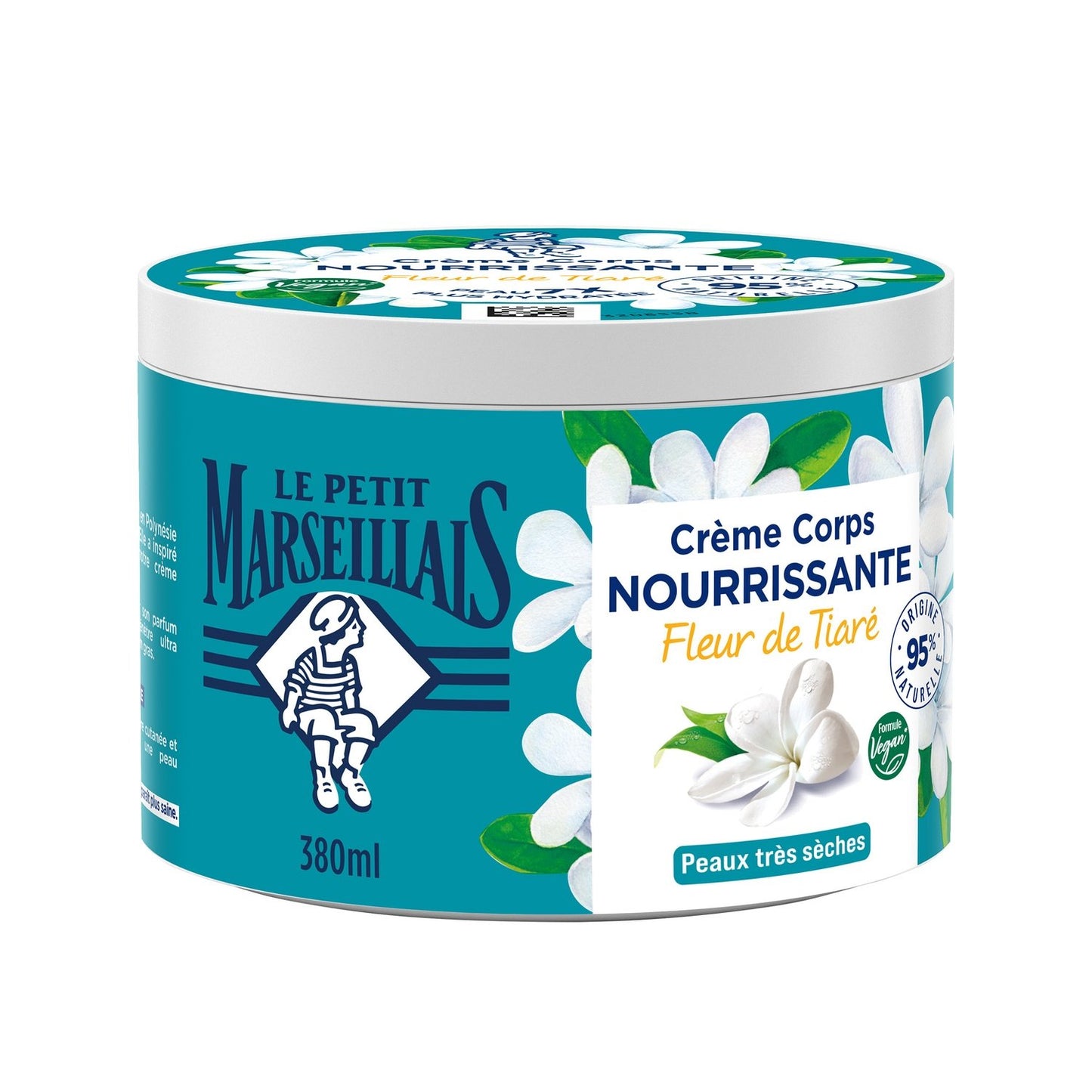 Crème Main Très Sèches Fleur de Tiaré Monoï LE PETIT MARSEILLAIS le pot de 380mL