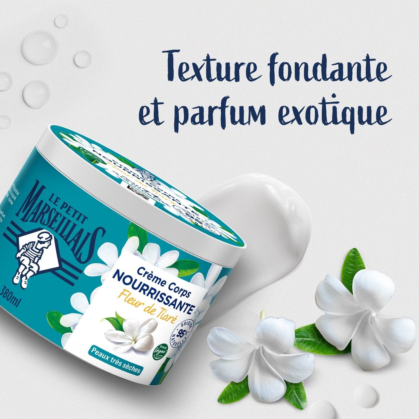 Crème Main Très Sèches Fleur de Tiaré Monoï LE PETIT MARSEILLAIS