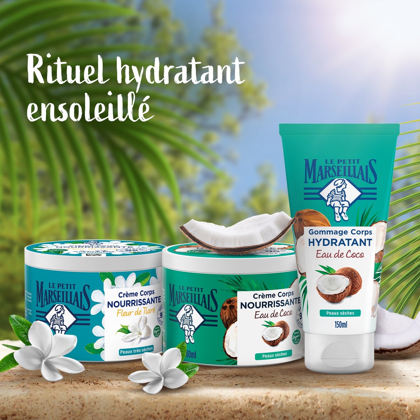 Crème Main Très Sèches Fleur de Tiaré Monoï LE PETIT MARSEILLAIS
