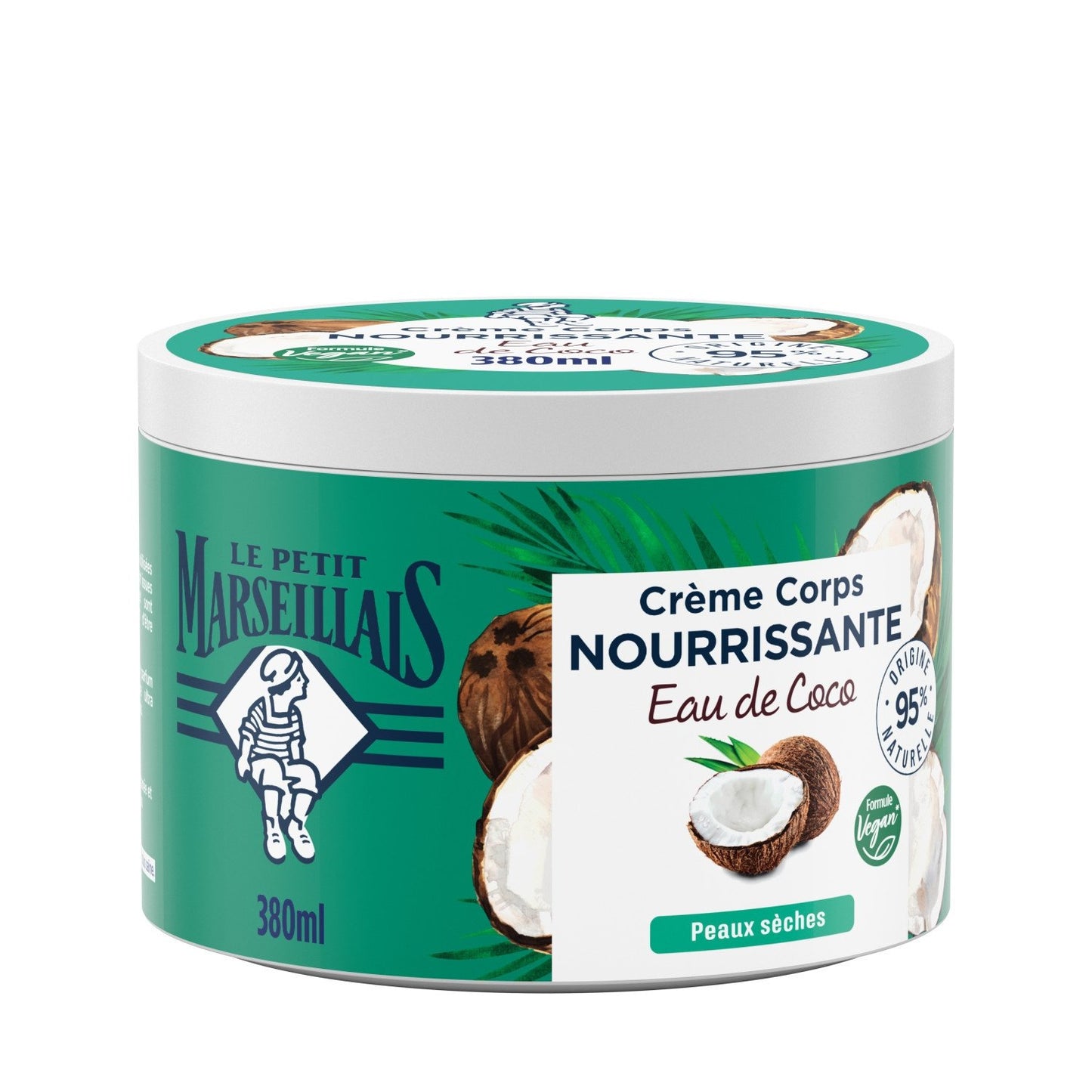 Baume Corps Origine Naturelle A la Coco LE PETIT MARSEILLAIS le pot de 380mL