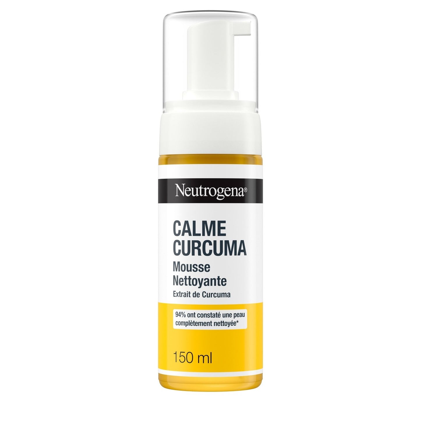 Soin Visage Calme Curcuma Mousse Nettoyante Extrait de Curcuma NEUTROGENA le flacon de 150mL