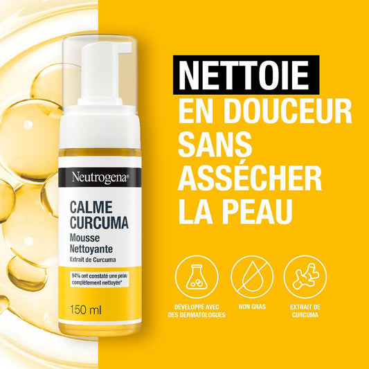 Soin Visage Calme Curcuma Mousse Nettoyante Extrait de Curcuma NEUTROGENA