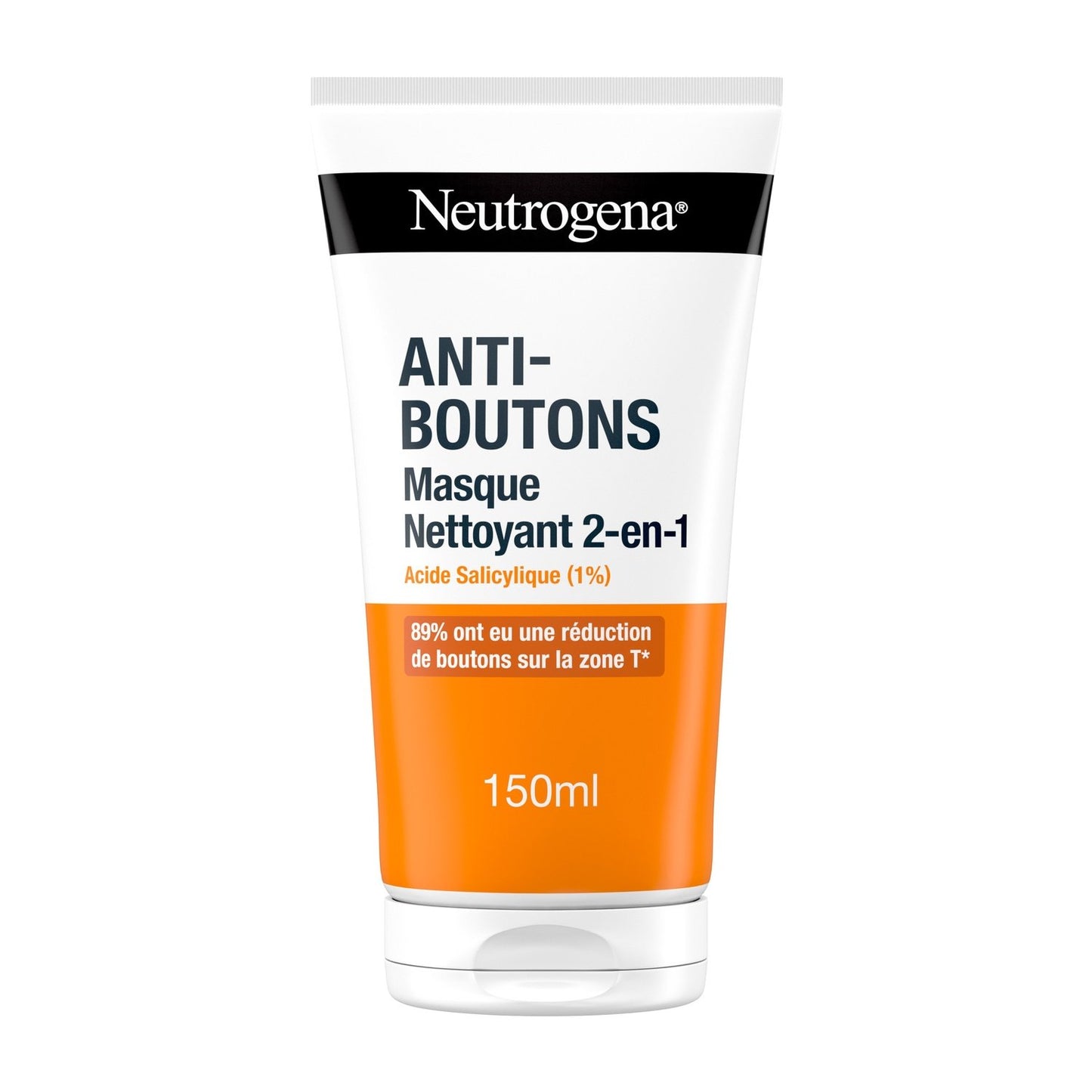 Soin Visage Anti-Boutons Masque Nettoyant 2en1 à l'Acide Salicylique NEUTROGENA le flacon de 150mL