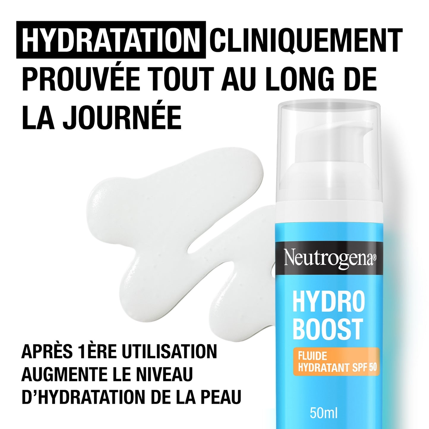 NEUTROGENA Hydro Boost Spf 50 Moisturizing Face Fluid for Women All Skin Types