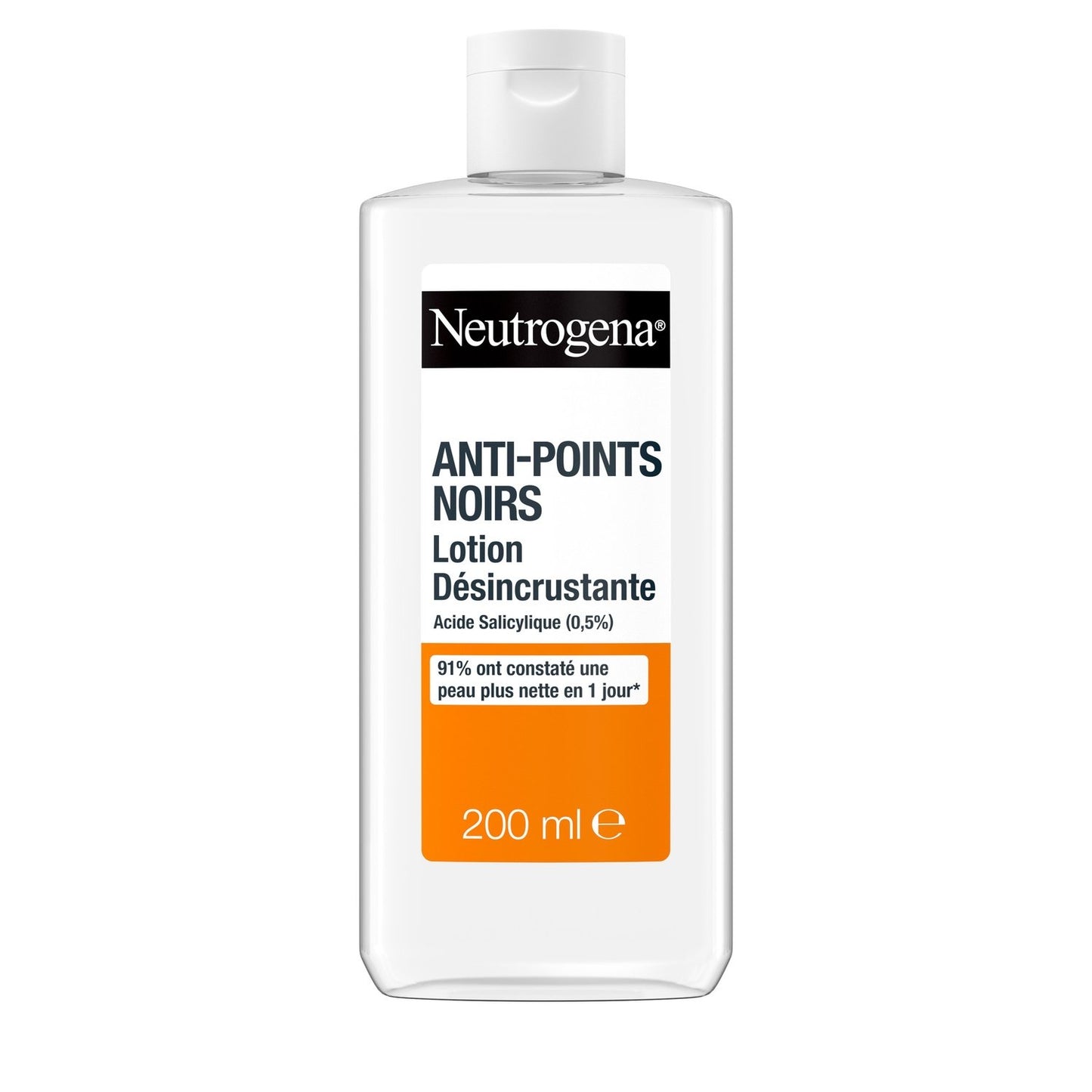 Soin Visage Anti Points Noirs Lotion Désincrustation à l'Acide Salicyque NEUTROGENA le flacon de 200mL