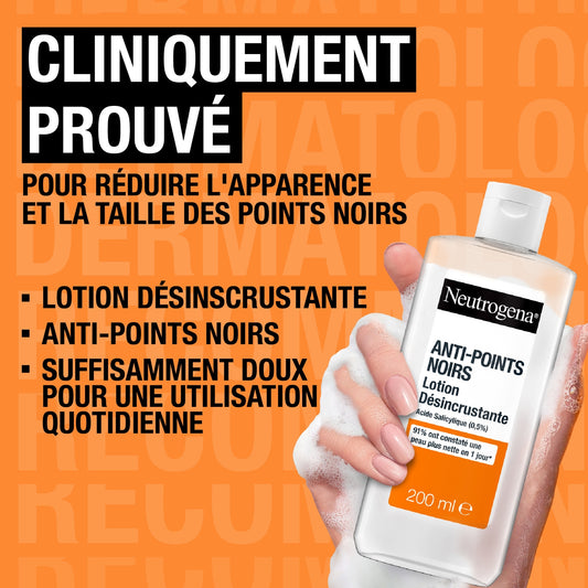 Soin Visage Anti Points Noirs Lotion Désincrustation à l'Acide Salicyque NEUTROGENA