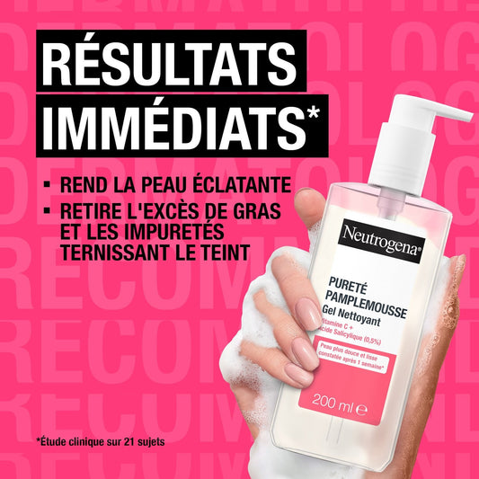 Soin Visage Pureté Pamplemousse Gel Exfoliant à la Vitamine C à l'Acide Salicylique NEUTROGENA