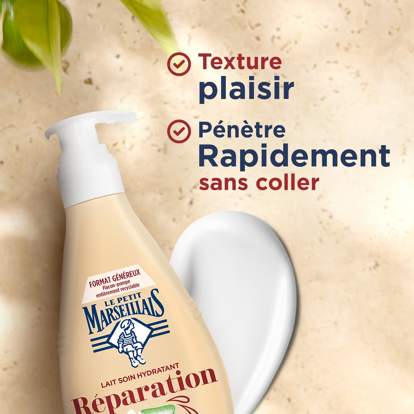 Lait Hydratant Réparation Beurre de Karité Aloes et Cire d'Abeille LE PETIT MARSEILLAIS