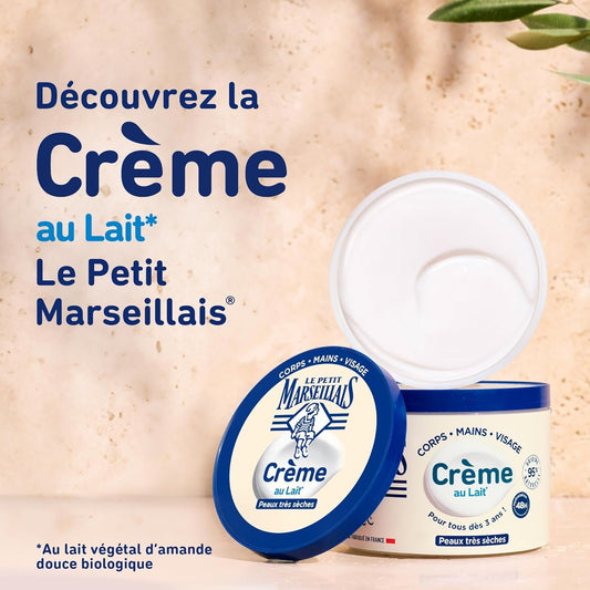 Crème Multi-Usages Corps Mains Visage Peau Très Sèche Hydratation 48h LE PETIT MARSEILLAIS