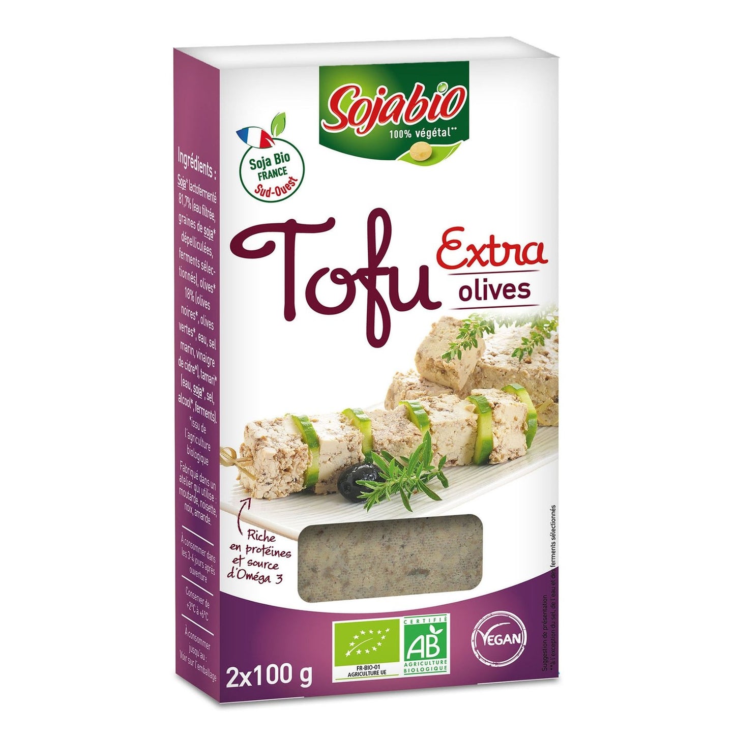 Organic Extra Olive Tofu GMO-Free SOJABIO