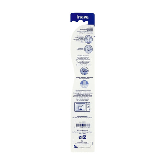 INAVA Medium Orthodontic Appliance Toothbrush