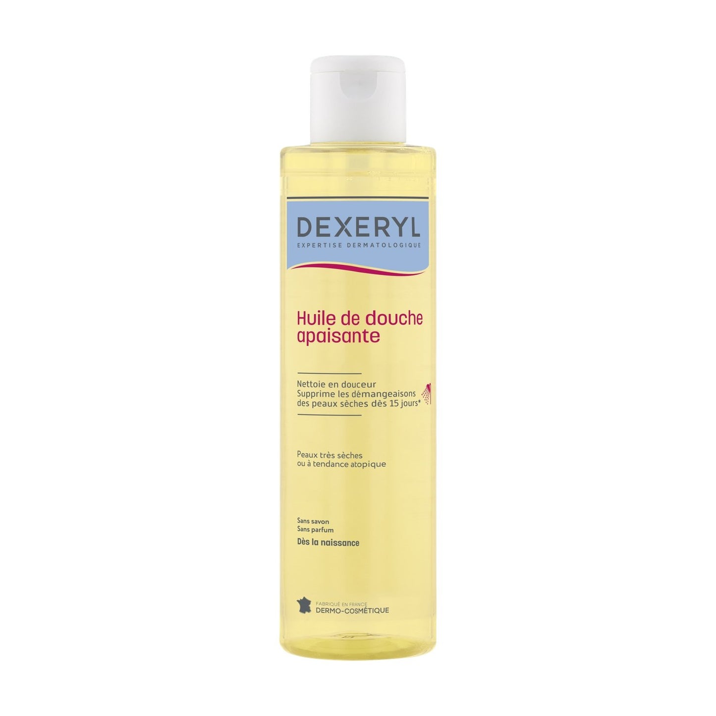 Huile de Douche Corps Peaux Sèches Ou à Tendance Atopique Apaise et Supprime les Démangeaisons Dexeryl Essentiel DEXERYL le flacon de 200mL