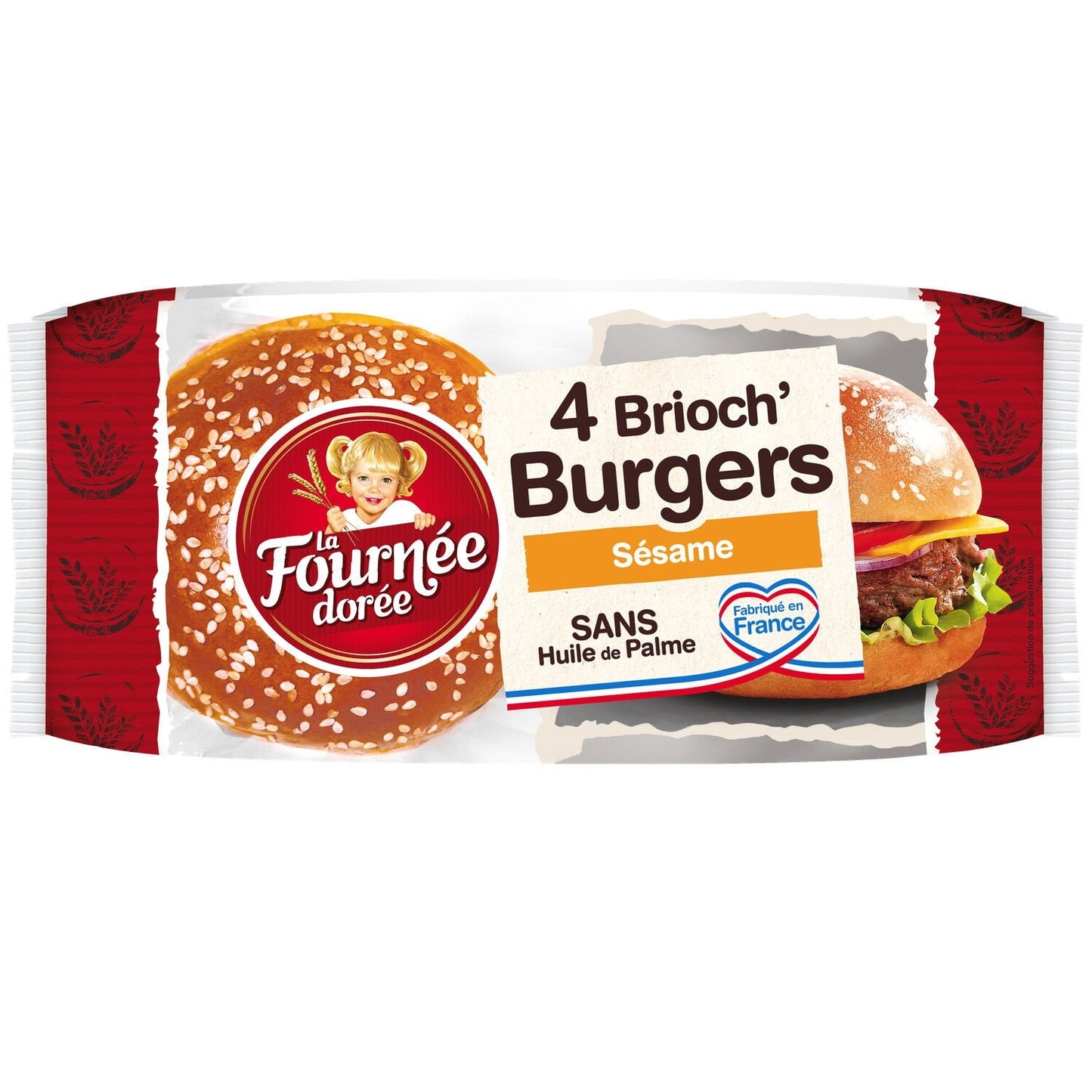 Pain Burger Brioché/sésame LA FOURNEE DOREE