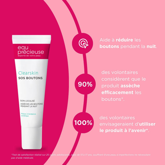 Soin Visage clearskin sos boutons EAU PRECIEUSE