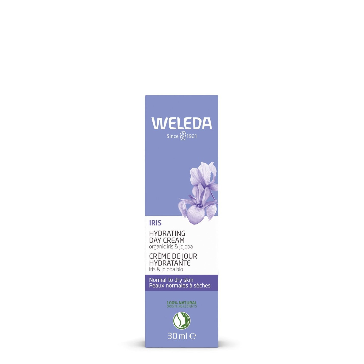 Crème Hydratante Visage Iris Bio WELEDA le tube de 30 ml